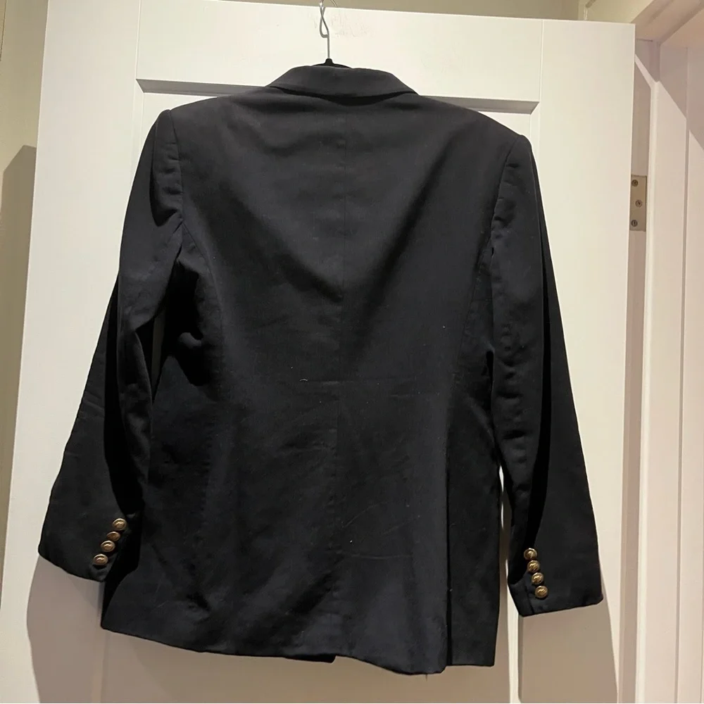 Vintage 100% Wool USA Made Ralph Lauren Double Breasted Crested Blazer Jacket 6 - Picture 9 of 14